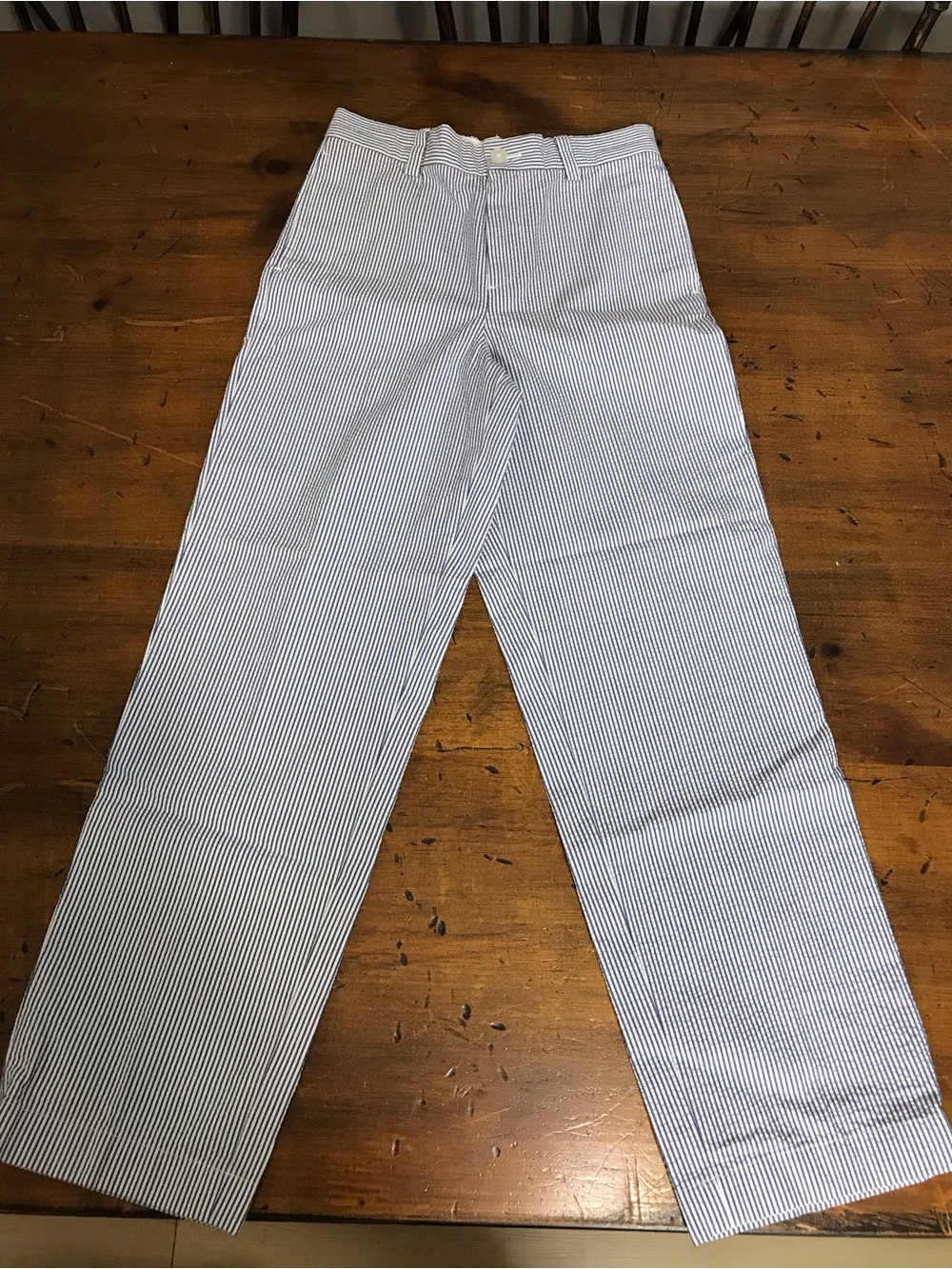 Brooks Brothers Blue and White Seersucker Kids Pants